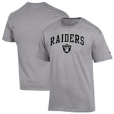 Las Vegas Raiders Champion Arch Over Logo T-Shirt Gray - NFL