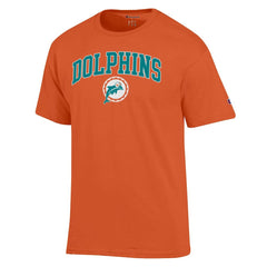 Miami Dolphins Champion Arch Over Logo T-Shirt Orange - NFL