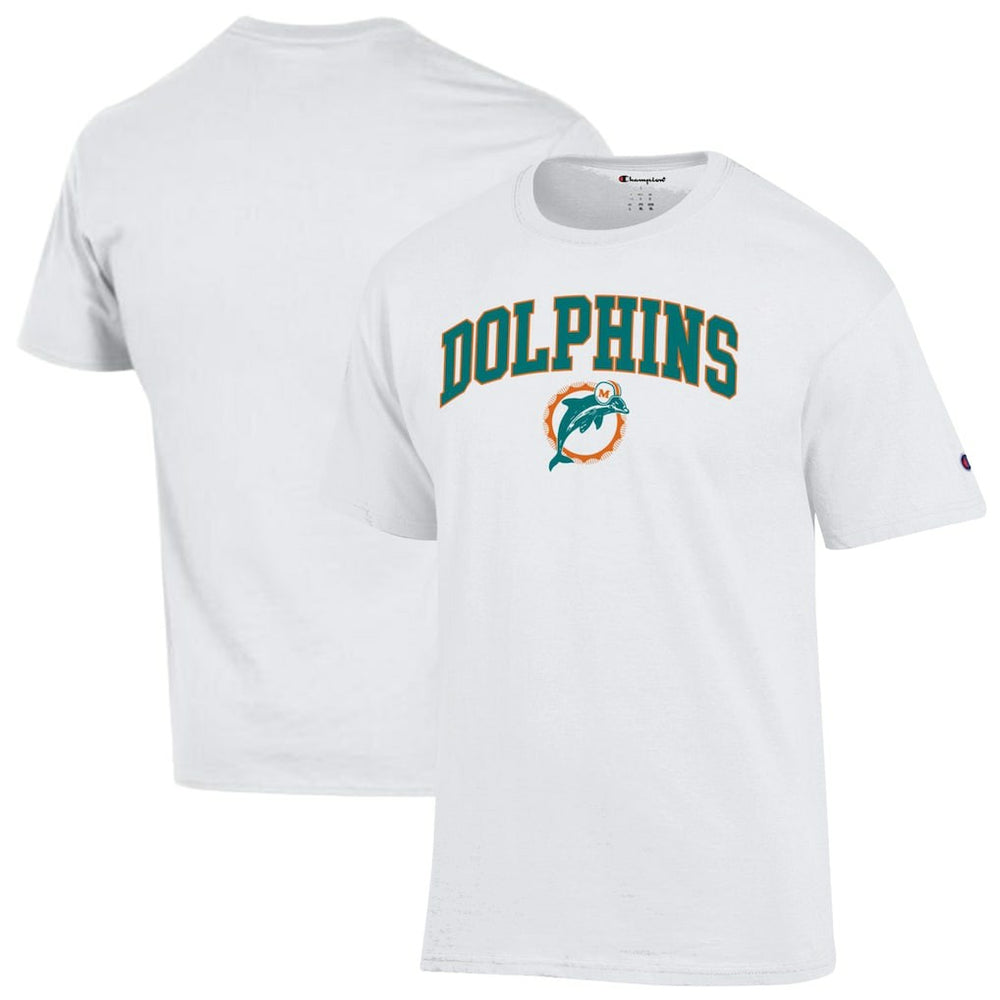 Miami Dolphins Champion Arch Over Logo T-Shirt White - NFL