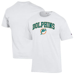 Miami Dolphins Champion Arch Over Logo T-Shirt White - NFL