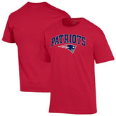 New England Patriots Champion Arch Over Logo T-Shirt Red - NFL