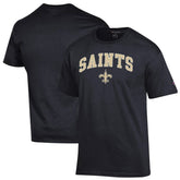 New Orleans Saints Champion Arch Over Logo T-Shirt Black - NFL