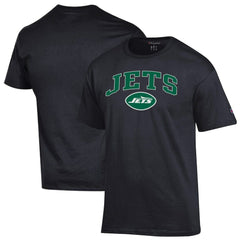 New York Jets Champion Arch Over Logo T-Shirt Black - NFL