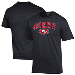 San Francisco 49ers Champion Arch Over Logo T-Shirt Black - NFL