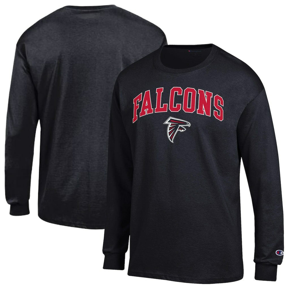 Atlanta Falcons Champion Arch Over Logo Long Sleeve T-Shirt Black - NFL
