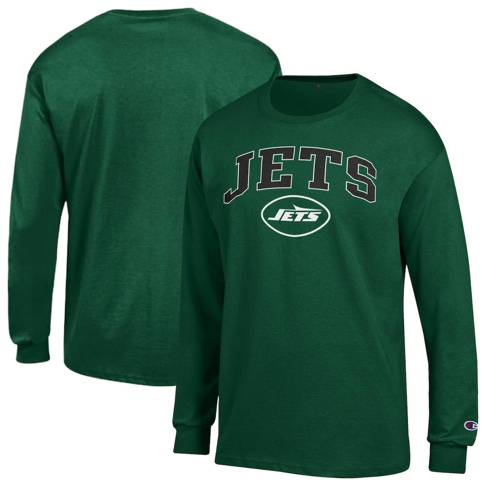 New York Jets Champion Arch Over Logo Long Sleeve T-Shirt Green - NFL