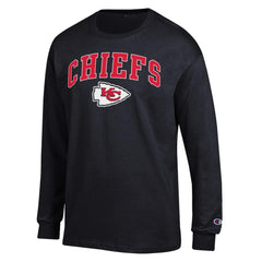 Kansas City Chiefs Champion Arch Over Logo Long Sleeve T-Shirt Black - NFL