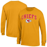 Kansas City Chiefs Champion Arch Over Logo Long Sleeve T-Shirt Gold - NFL
