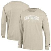 Carolina Panthers Champion White Ink Jersey Long Sleeve T-Shirt Oatmeal - NFL