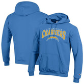 Los Angeles Chargers Champion Powerblend Arch over Logo Hoodie Powder Blue - NFL
