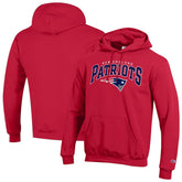 New England Patriots Champion Powerblend Arch over Logo Hoodie Red - NFL
