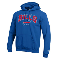 Buffalo Bills Champion Powerblend Arch over Logo Hoodie Royal - NFL
