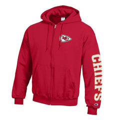 Kansas City Chiefs Champion Powerblend Fleece Full-Zip Hoodie Red - NFL