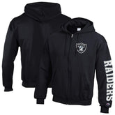 Las Vegas Raiders Champion Powerblend Fleece Full-Zip Hoodie Black - NFL
