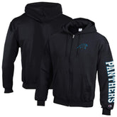 Carolina Panthers Champion Powerblend Fleece Full-Zip Hoodie Black - NFL