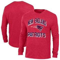 New England Patriots Champion Ultimate Tri-Blend Long Sleeve T-Shirt Red - NFL