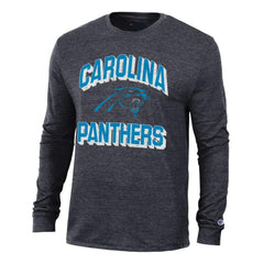 Carolina Panthers Champion Ultimate Tri-Blend Long Sleeve T-Shirt Heather Black - NFL