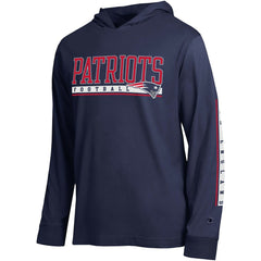 New England Patriots Champion All Star Hoodie T-Shirt Navy - NFL