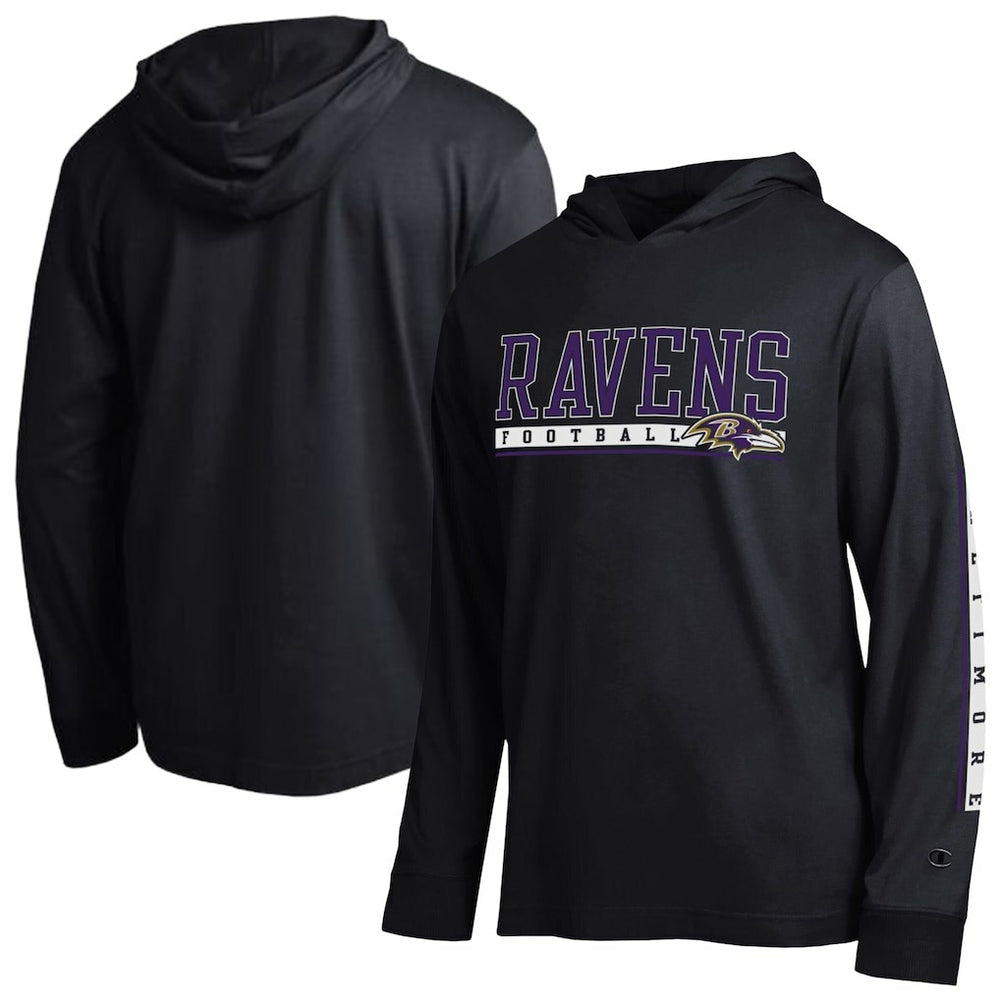 Baltimore Ravens Champion All Star Hoodie T-Shirt Black - NFL