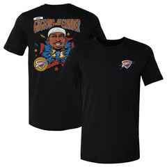 NBA - Shai Gilgeous-Alexander Oklahoma City Thunder 500 Level Caricature T-Shirt - Black