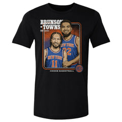 NBA - Jalen Brunson, Karl-Anthony Towns New York Knicks 500 Level Stepbrothers T-Shirt - Black