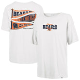 Chicago Bears '47 Women's Bow & Banner Sadie T-Shirt White - 47 brand