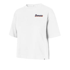 Denver Broncos '47 Women's Collage Script Reed City T-Shirt White - 47 brand