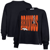 Denver Broncos '47 Women's Stacked Sydney Long Sleeve T-Shirt Navy - 47 brand