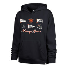 Chicago Bears '47 Women's Bow & Banners Naomi Hoodie Navy - 47 brand