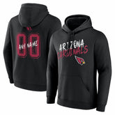 Arizona Cardinals Hustle Personalized Name & Number Hoodie Black - NFL