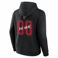 Atlanta Falcons Hustle Personalized Name & Number Hoodie Black - NFL