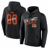 Cincinnati Bengals Hustle Personalized Name & Number Hoodie Black - NFL