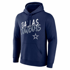 Dallas Cowboys Hustle Personalized Name & Number Hoodie Navy - NFL