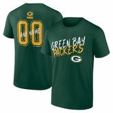 Green Bay Packers Hustle Personalized Name & Number T-Shirt Green - NFL