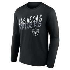 Las Vegas Raiders Hustle Personalized Name & Number Long Sleeve T-Shirt Black - NFL