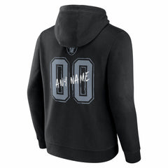 Las Vegas Raiders Hustle Personalized Name & Number Hoodie Black - NFL
