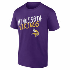 Minnesota Vikings Hustle Personalized Name & Number T-Shirt Purple - NFL