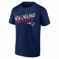 New England Patriots Hustle Personalized Name & Number T-Shirt Navy - NFL
