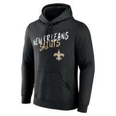 New Orleans Saints Hustle Personalized Name & Number Hoodie Black - NFL