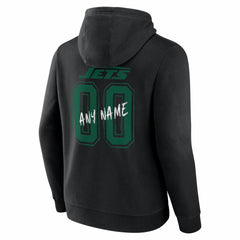 New York Jets Hustle Personalized Name & Number Hoodie Black - NFL