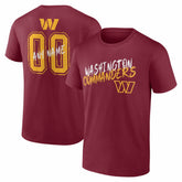 Washington Commanders Hustle Personalized Name & Number T-Shirt Burgundy - NFL