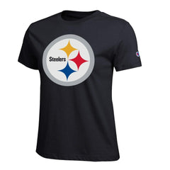 Pittsburgh Steelers Champion Women's Logo T-Shirt Black - NFL