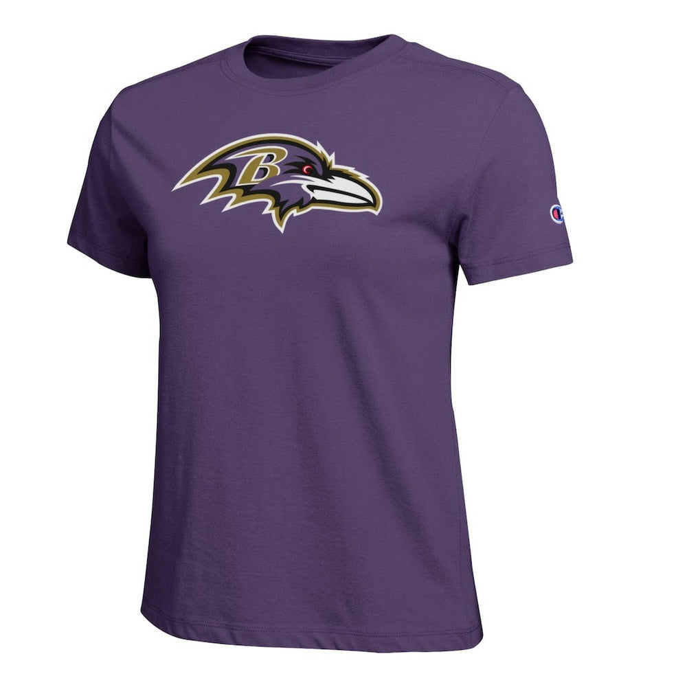 Baltimore Ravens Champion Women's Logo T-Shirt Purple - NFL