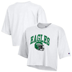 Philadelphia Eagles Champion Women's Boyfriend Cropped T-Shirt White - NFL
