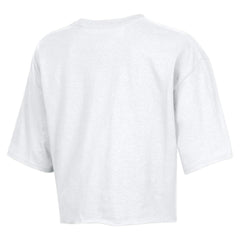 Seattle Seahawks Champion Women's Boyfriend Cropped T-Shirt White - NFL