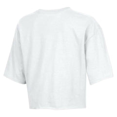 Chicago Bears Champion Women's Boyfriend Cropped T-Shirt White - NFL
