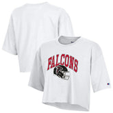 Atlanta Falcons Champion Women's Boyfriend Cropped T-Shirt White - NFL