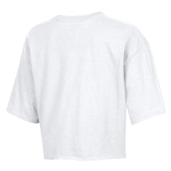Detroit Lions Champion Women's Boyfriend Cropped T-Shirt White - NFL