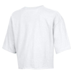 Green Bay Packers Champion Women's Boyfriend Cropped T-Shirt White - NFL