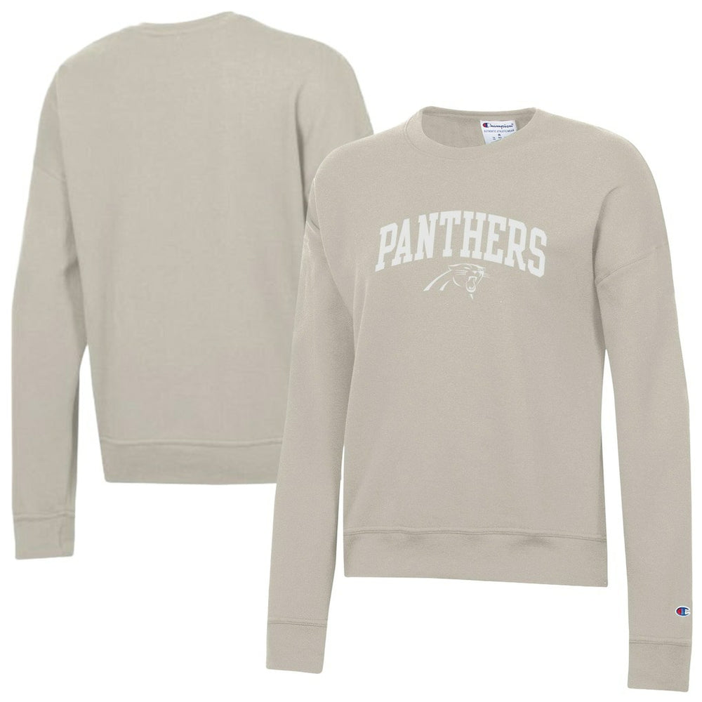Carolina Panthers Champion Women's Powerblend Cocoa Butter Fleece Sweatshirt Light Brown - NFL
